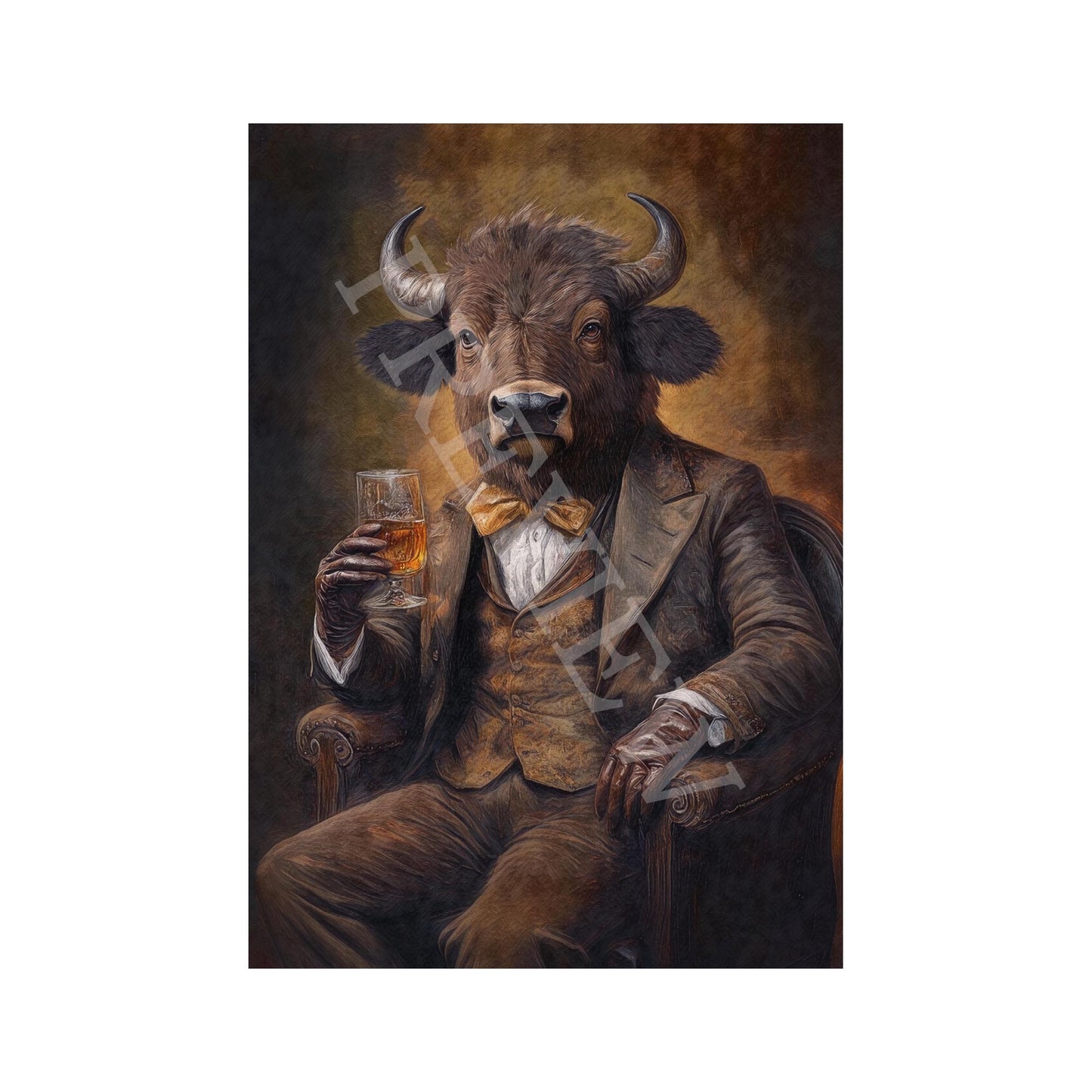 Buffalo_Gentleman_with_Bourbon_Print_Only_-_Vintage_Panda_Designs