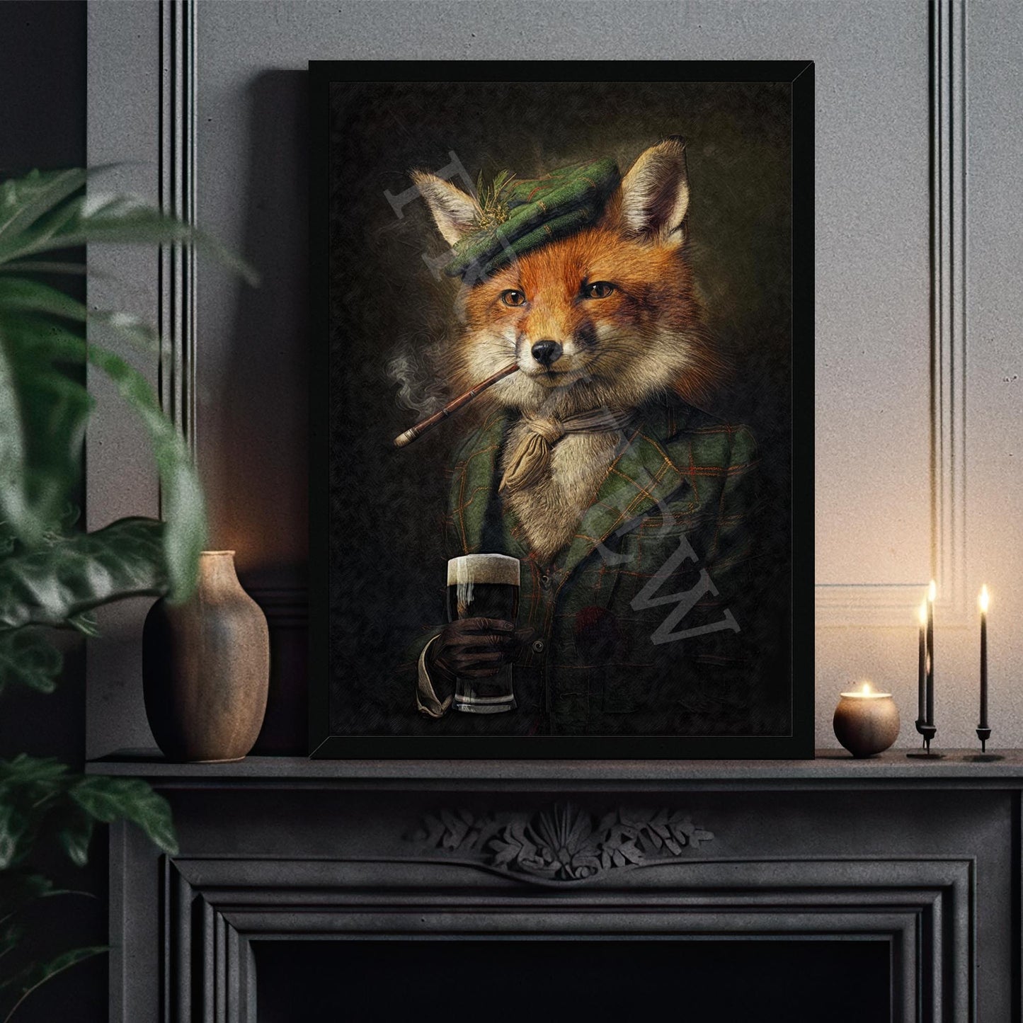 Irish_Fox_Gentleman_Frame_2_-_Vintage_Panda_Designs