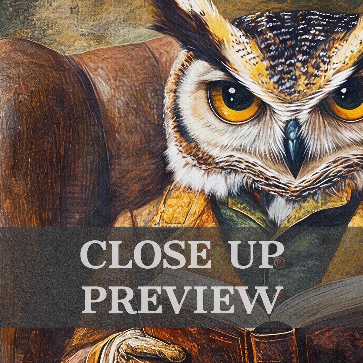 Owl_Reading_Book_Close_Up_-_Vintage_Panda_Designs