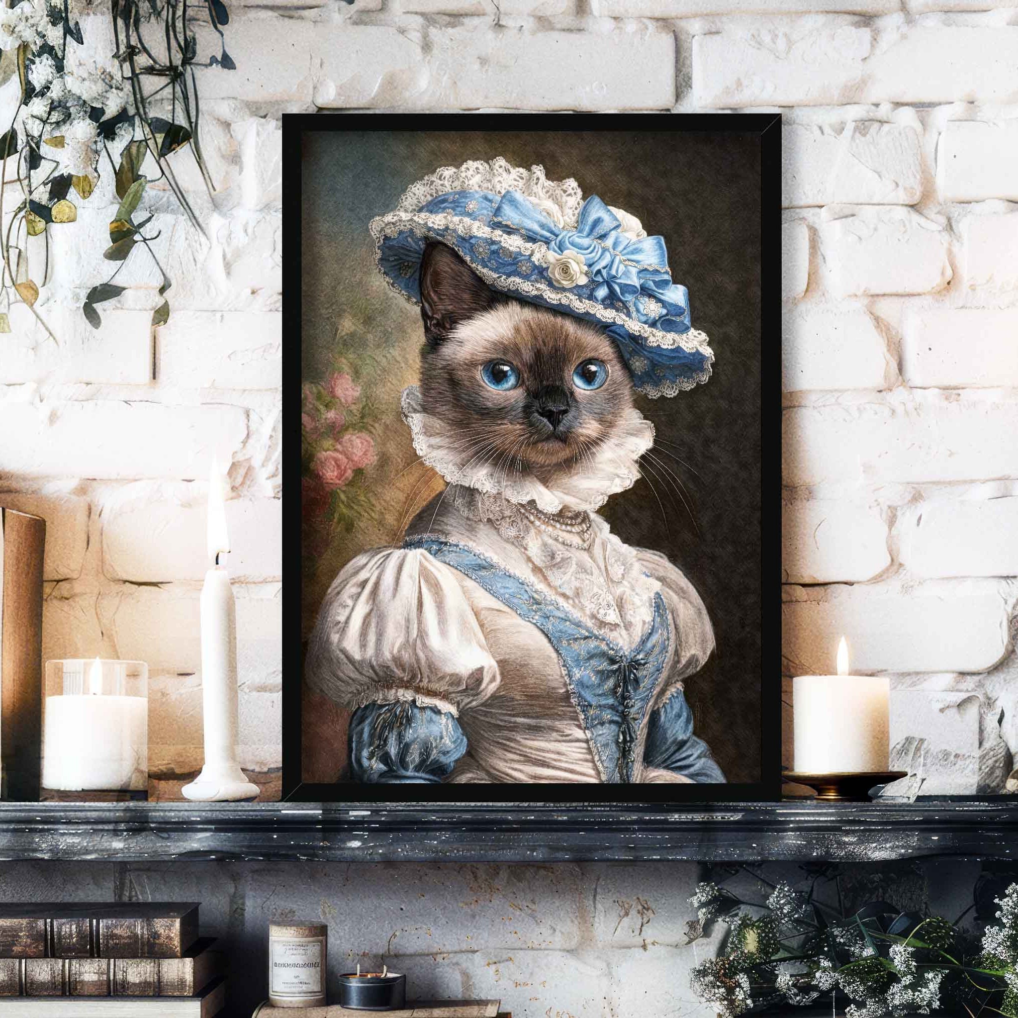 Ragdoll Cat Gentleman Wall Art Print – Vintage Panda