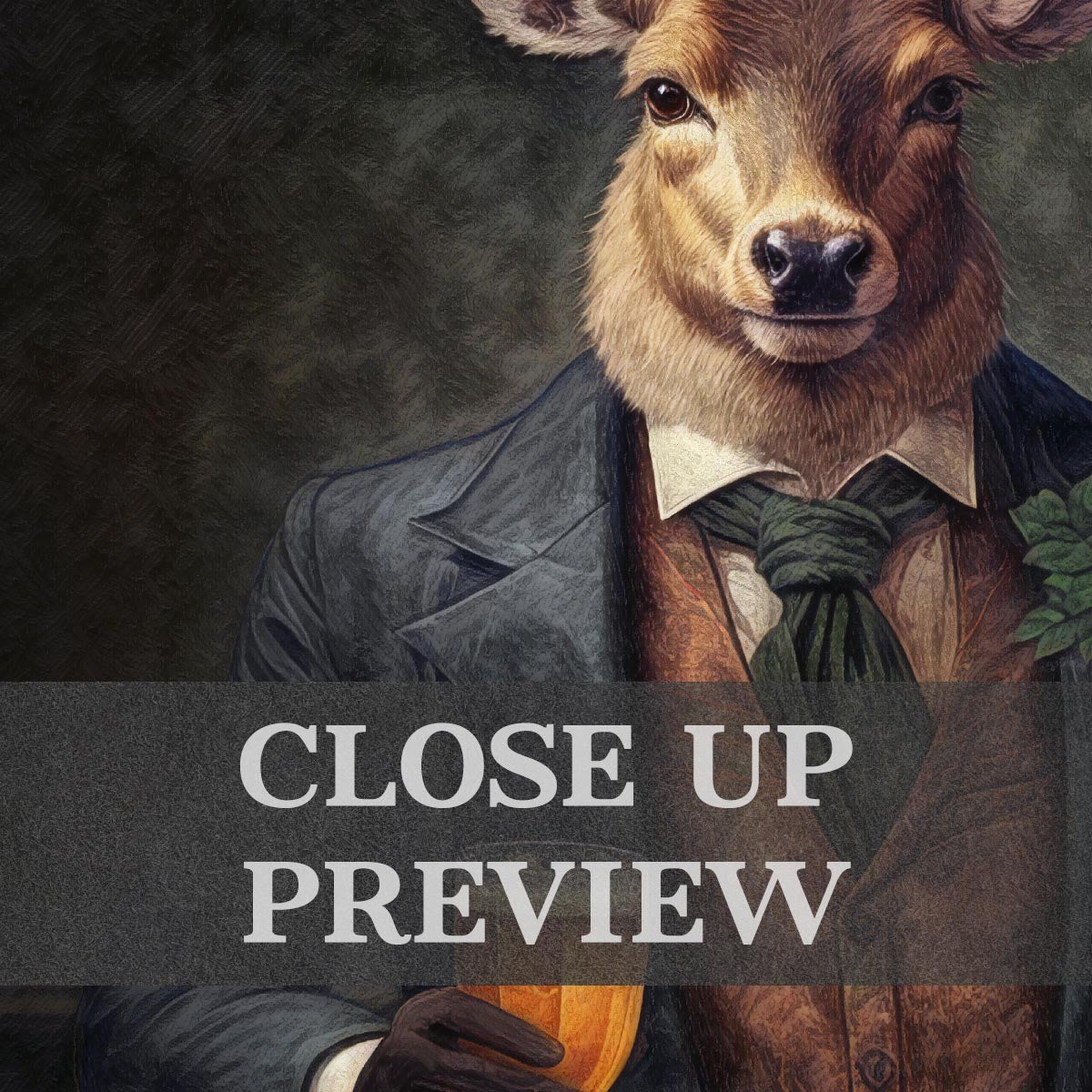 Stag_Gentleman_with_Beer_Close_Up_-_Vintage_Panda_Designs
