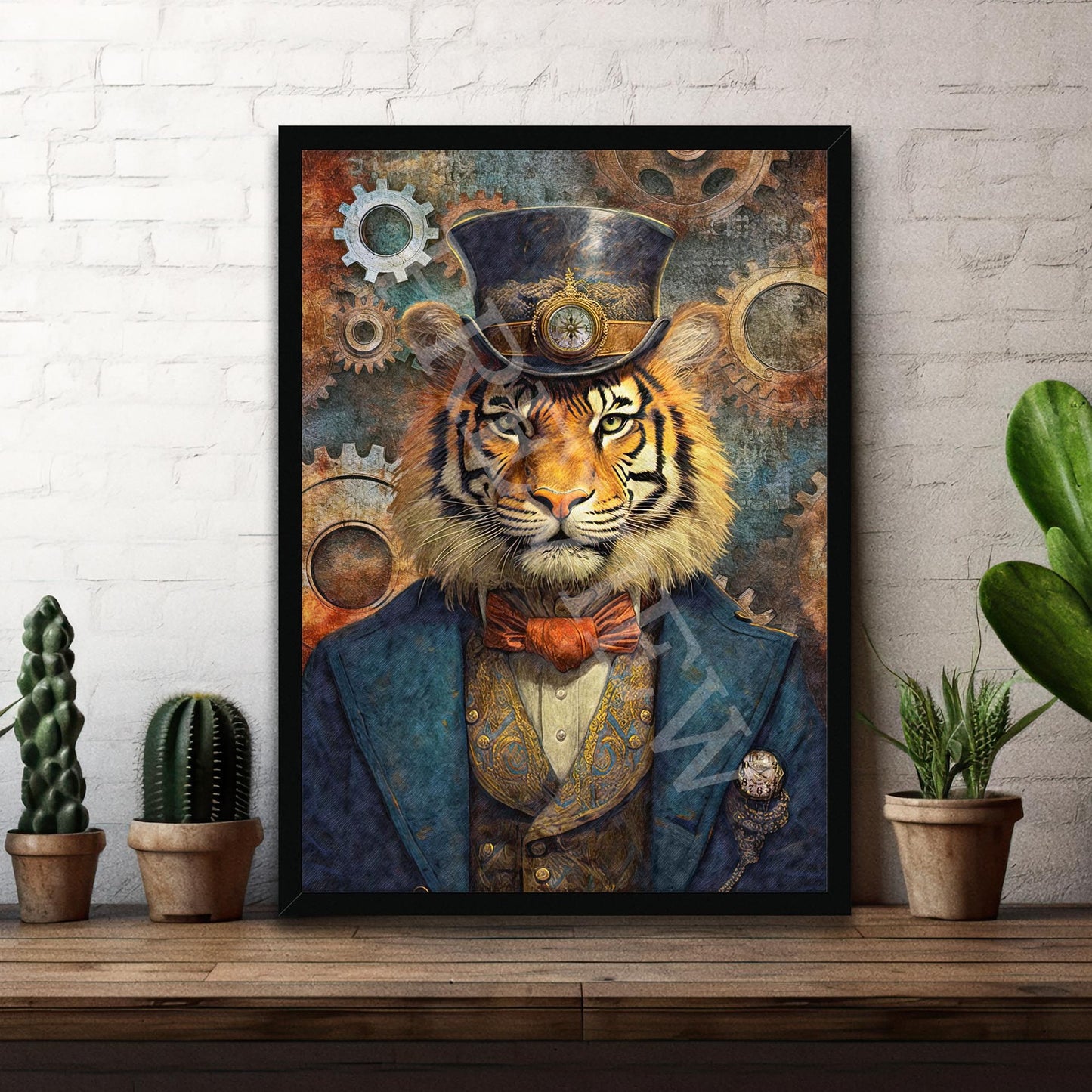 Steampunk_Tiger_Frame_Example_2_-_Vintage_Panda_Designs