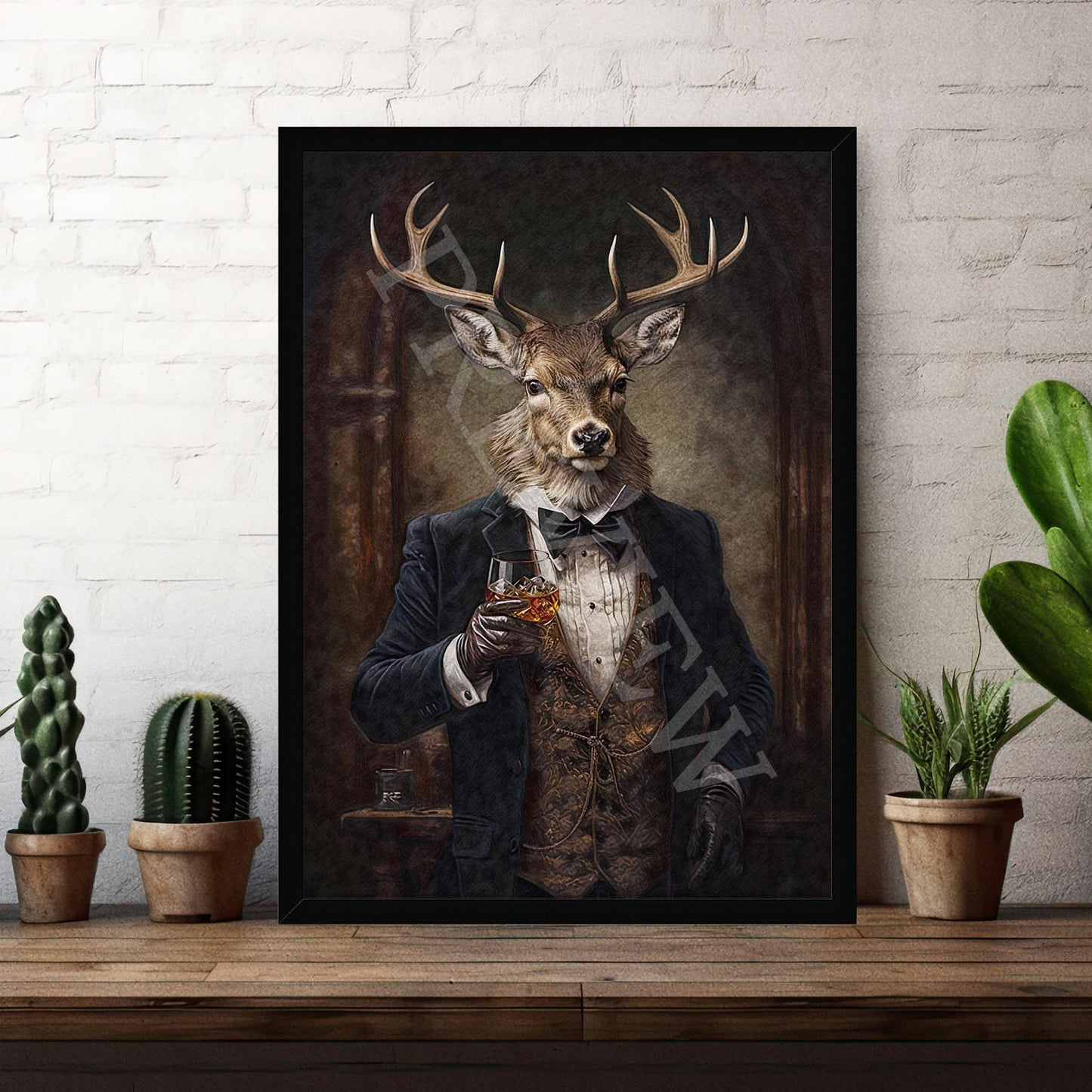 Vintage_Whisky_Stag_Frame_Example_1_-_Vintage_Panda_Designs