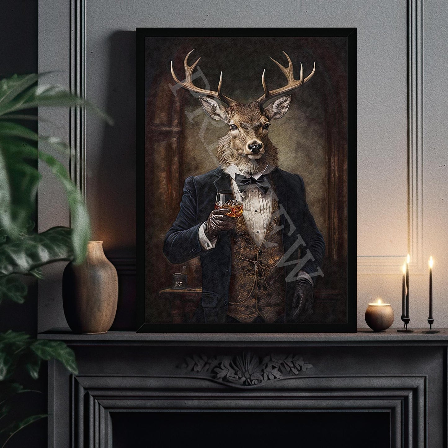 Vintage_Whisky_Stag_Frame_Example_2_-_Vintage_Panda_Designs