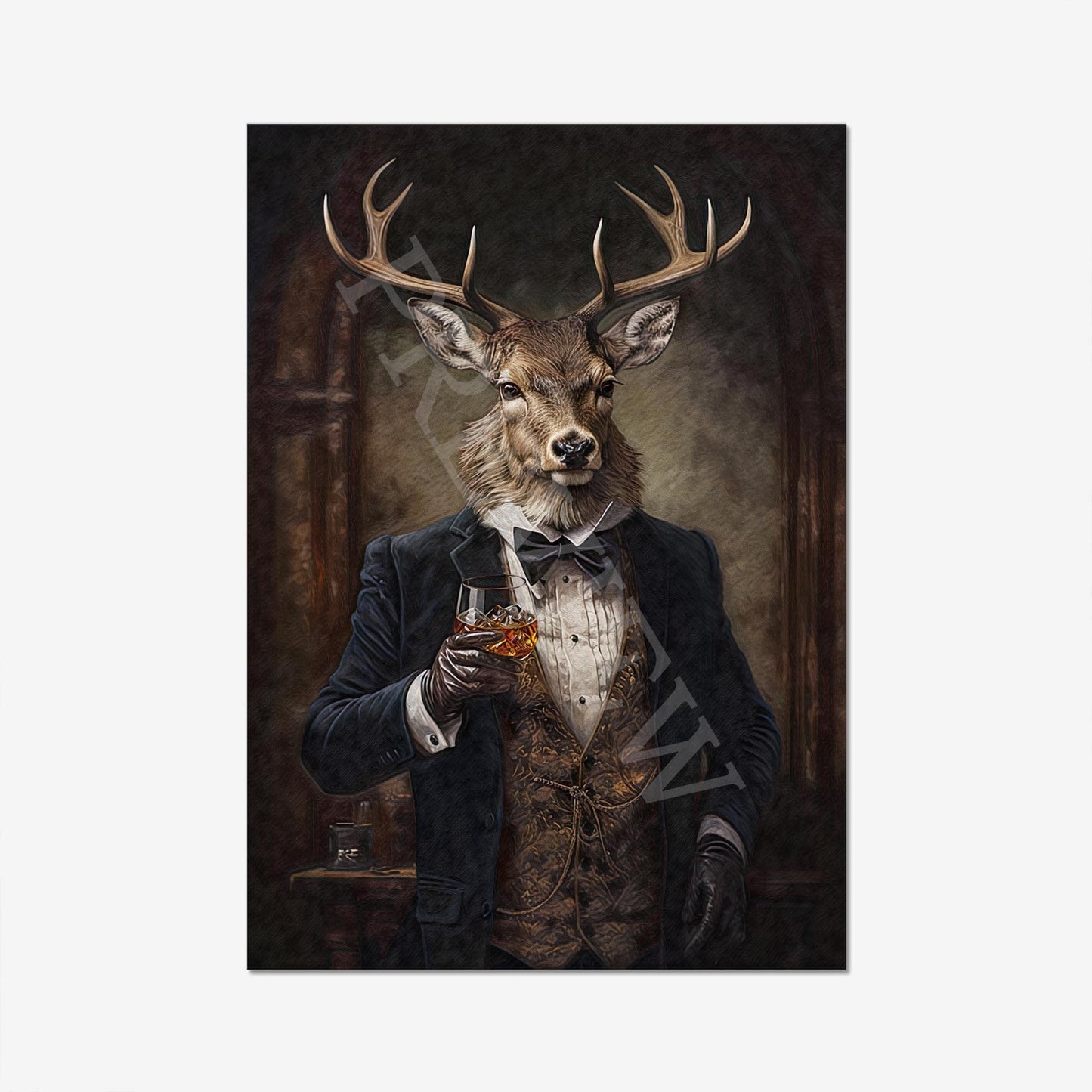 Vintage_Whisky_Stag_Print_Only_-_Vintage_Panda_Designs