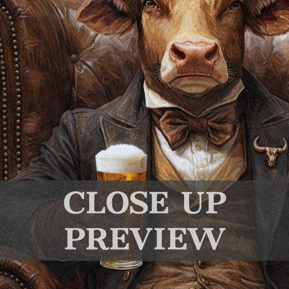 Bull_Drinking_Beer_Close_Up_Preview_by_Vintage_Panda_Designs