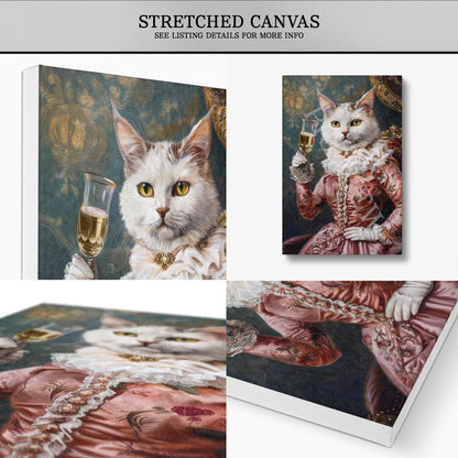 Cat_Champagne_Canvas_-_Vintage_Panda_Designs