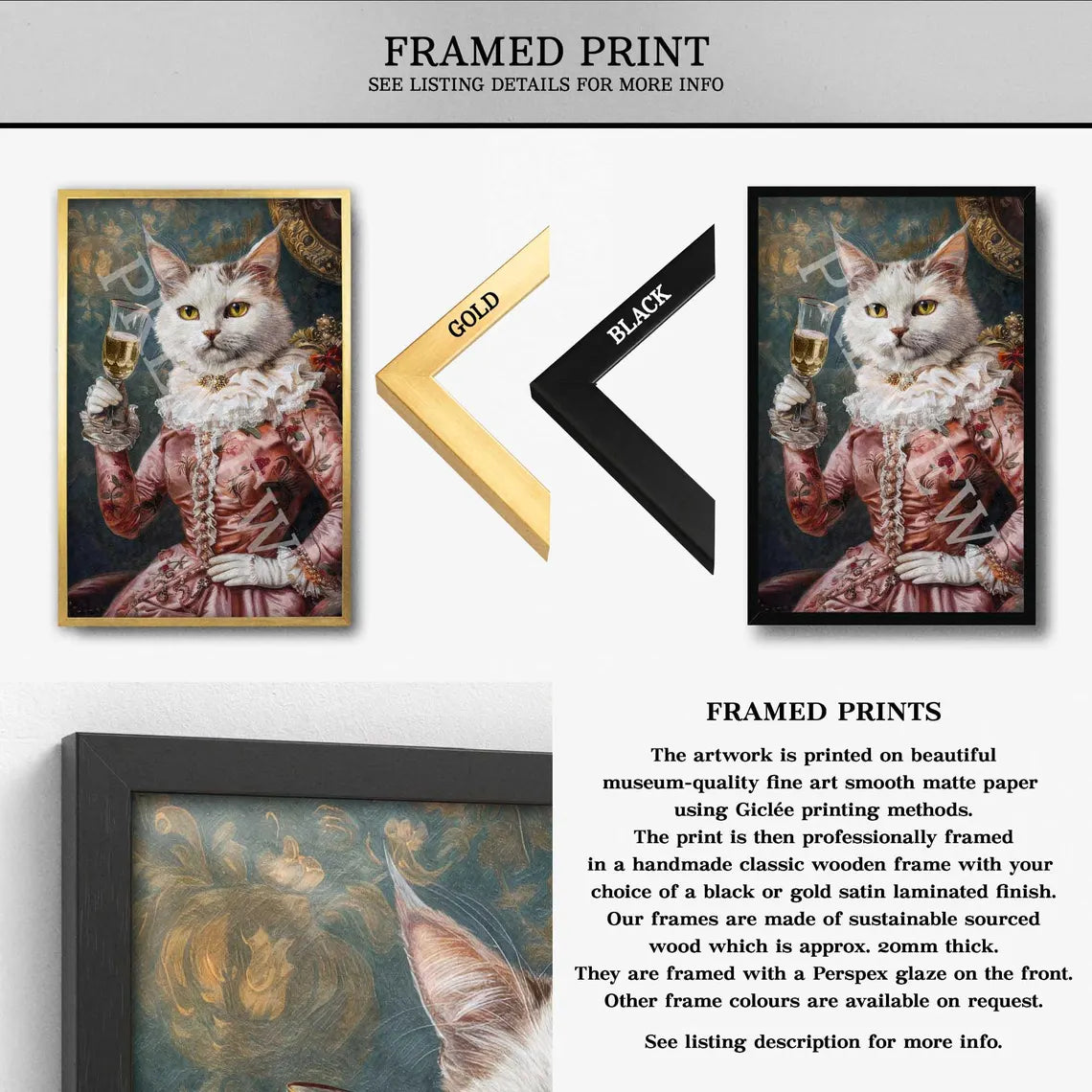 Cat_with_Champagne_Wall_Art_Framed_Print_by_Vintage_Panda_Designs