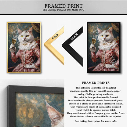 Cat_with_Champagne_Wall_Art_Framed_Print_by_Vintage_Panda_Designs
