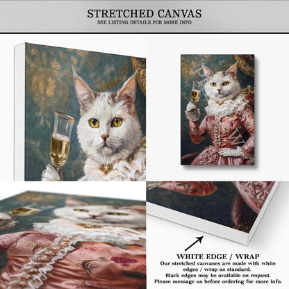 Cat_with_Champagne_Wall_Art_Stretched_Canvas_by_Vintage_Panda_Designs