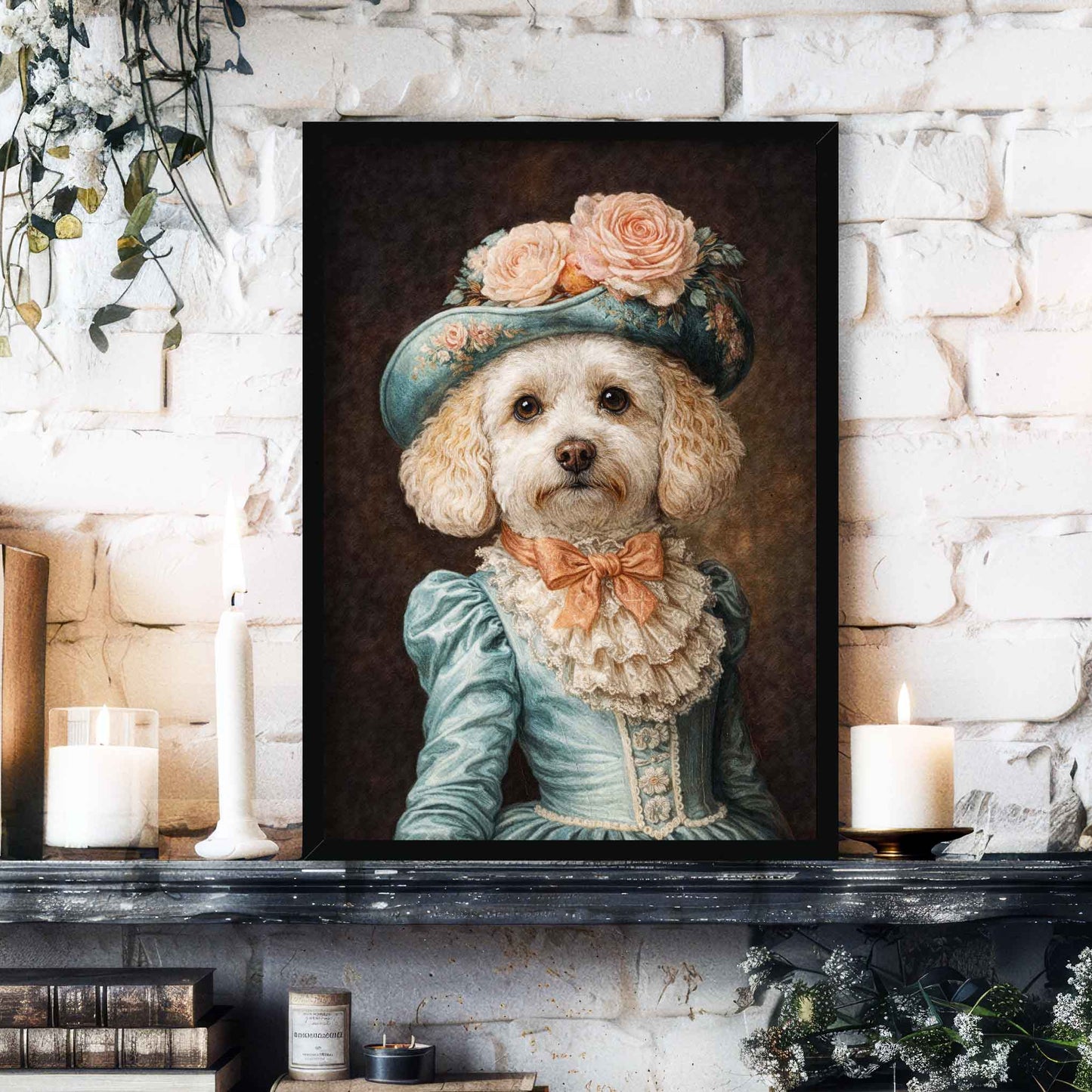 Cavapoo_Lady_Portrait_Featured_by_Vintage_Panda_Designs