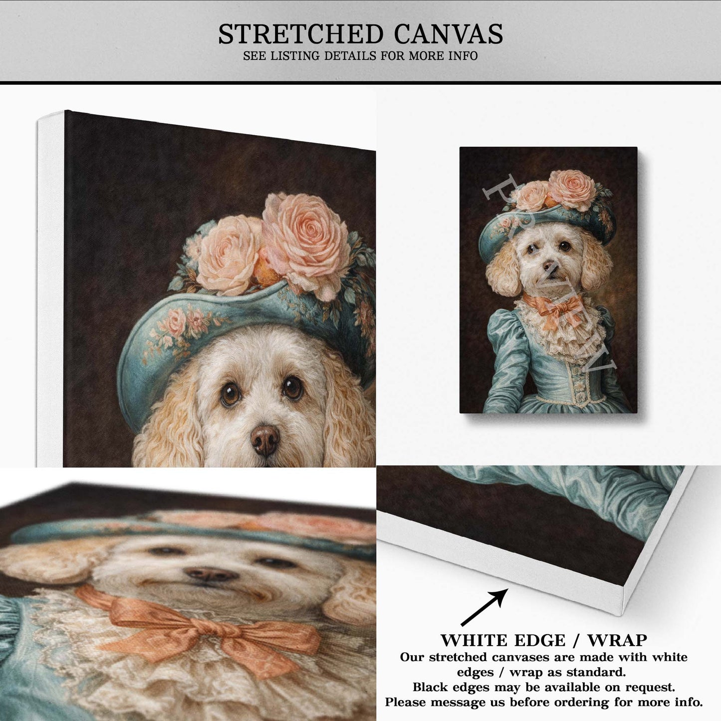 Cavapoo_Lady_Portrait_Stretched_Canvas_by_Vintage_Panda_Designs