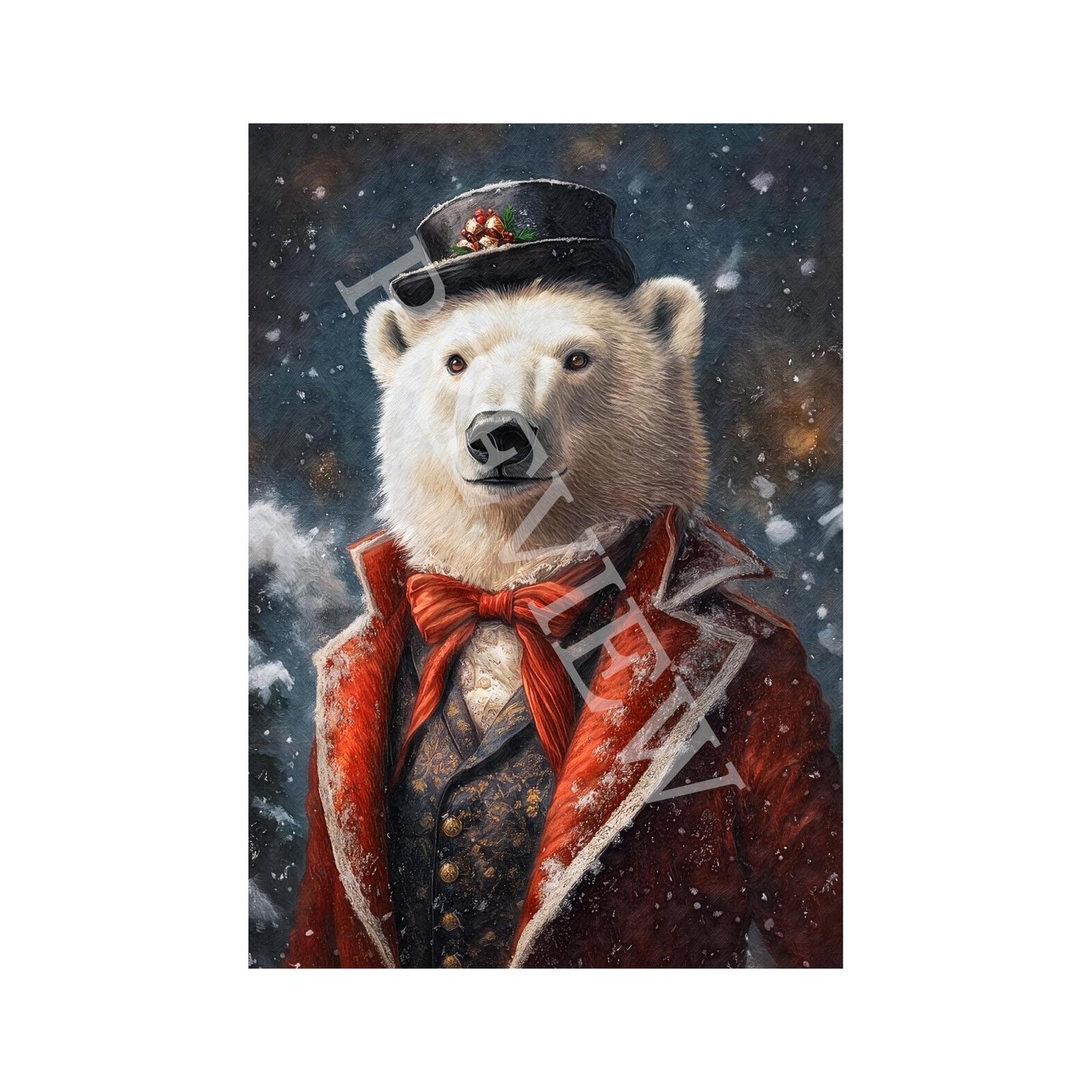 Christmas_Winter_Polar_Bear_Print_-_Vintage_Panda_Designs