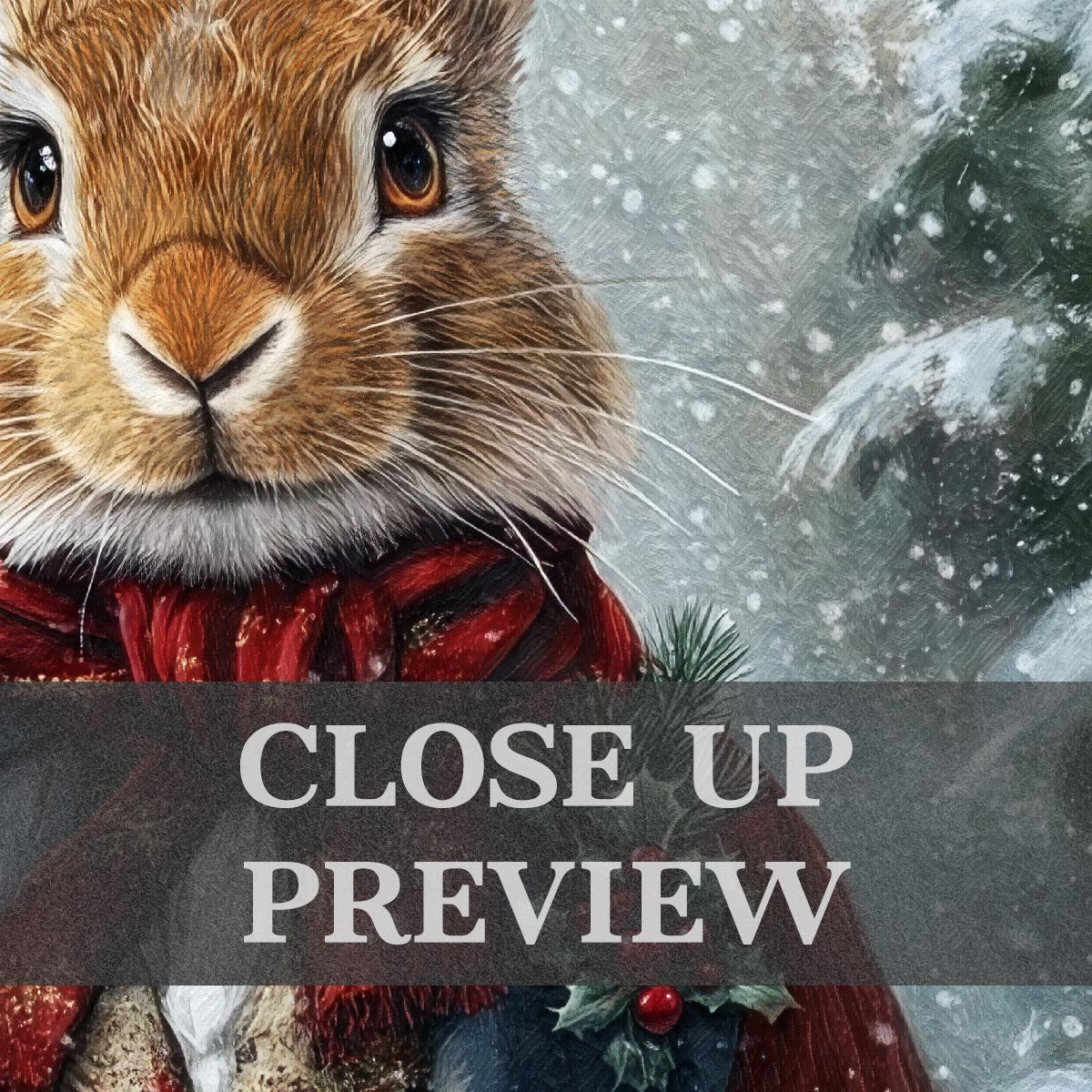 Christmas_Winter_Rabbit_Hare_Close_Up_-_Vintage_Panda_Designs