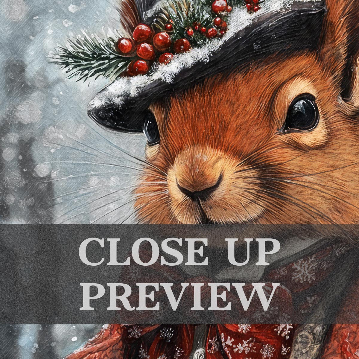 Christmas_Winter_Squirrel_Close_Up_-_Vintage_Panda_Designs