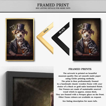 Dog_Drinking_Pint_of_Beer_Framed_Print_by_Vintage_Panda_Designs