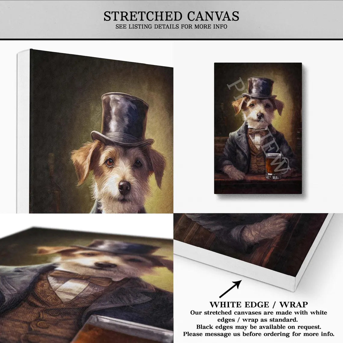 Dog_Drinking_Pint_of_Beer_Stretched_Canvas_by_Vintage_Panda_Designs