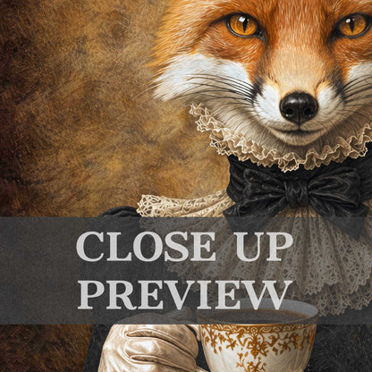 Fox_Lady_Drinking_Tea_Close_Up_by_Vintage_Panda_Designs