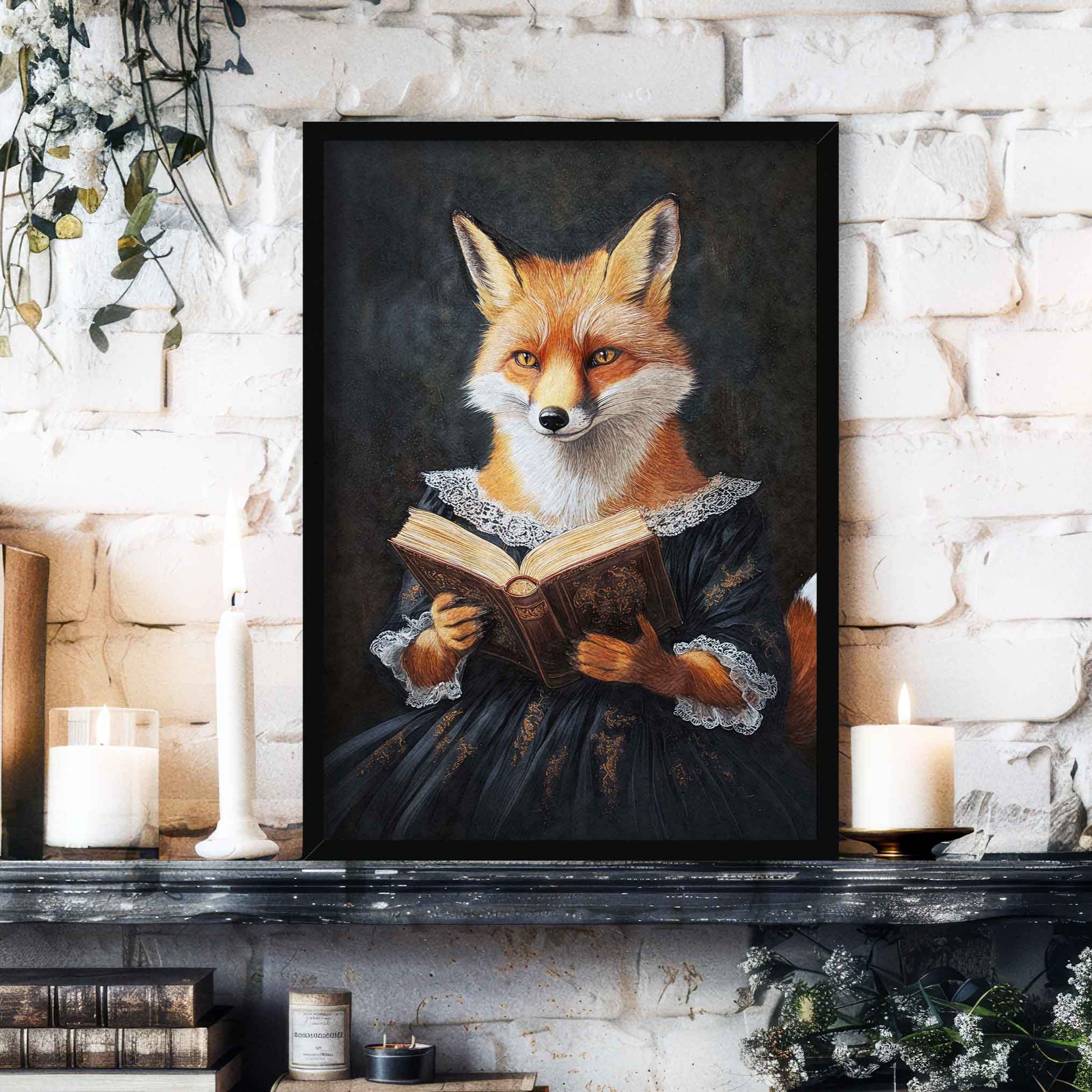 Fox_Reading_Book_Featured_-_Vintage_Panda_Designs