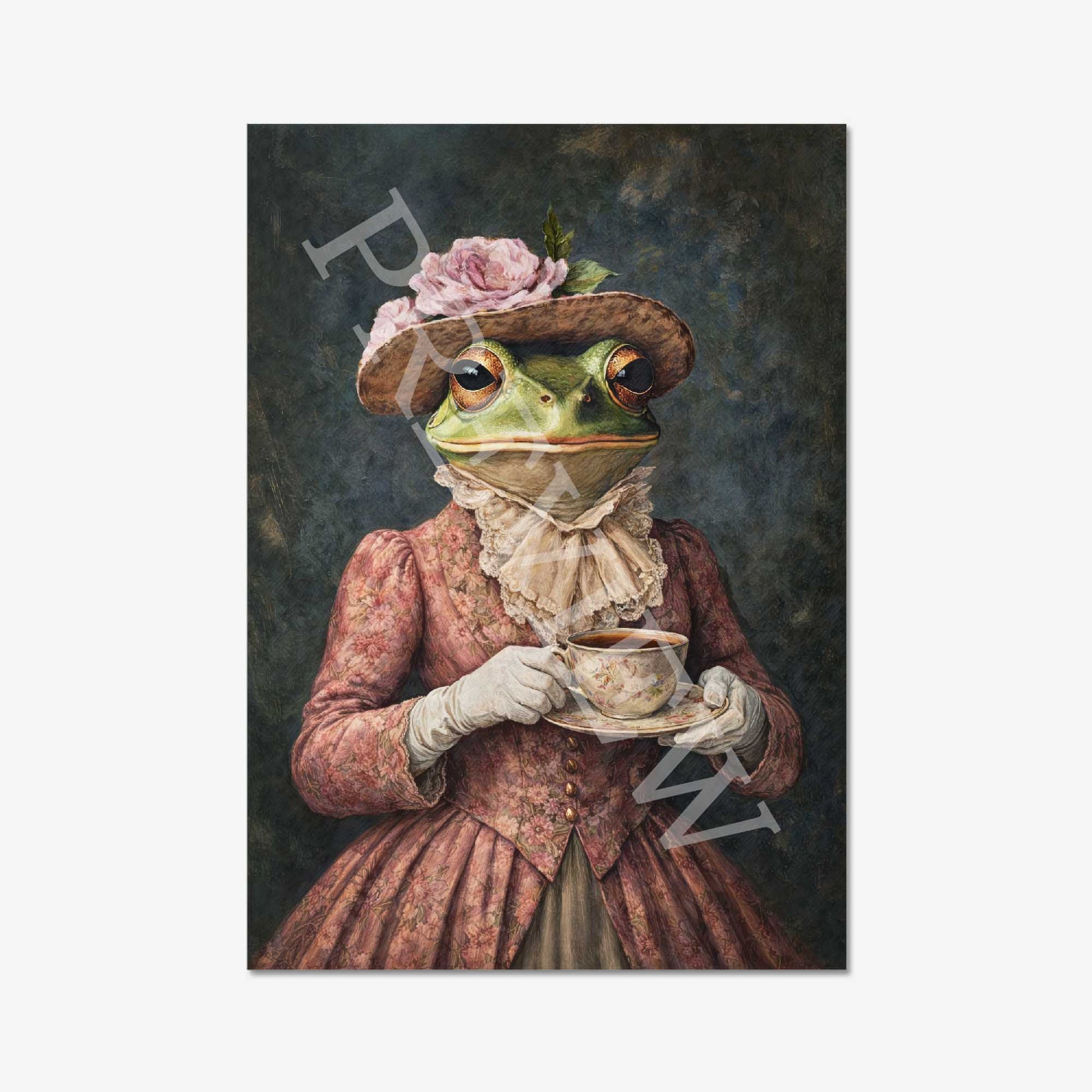 Frog_Lady_with_Tea_Portrait_Print_-_Vintage_Panda_Designs