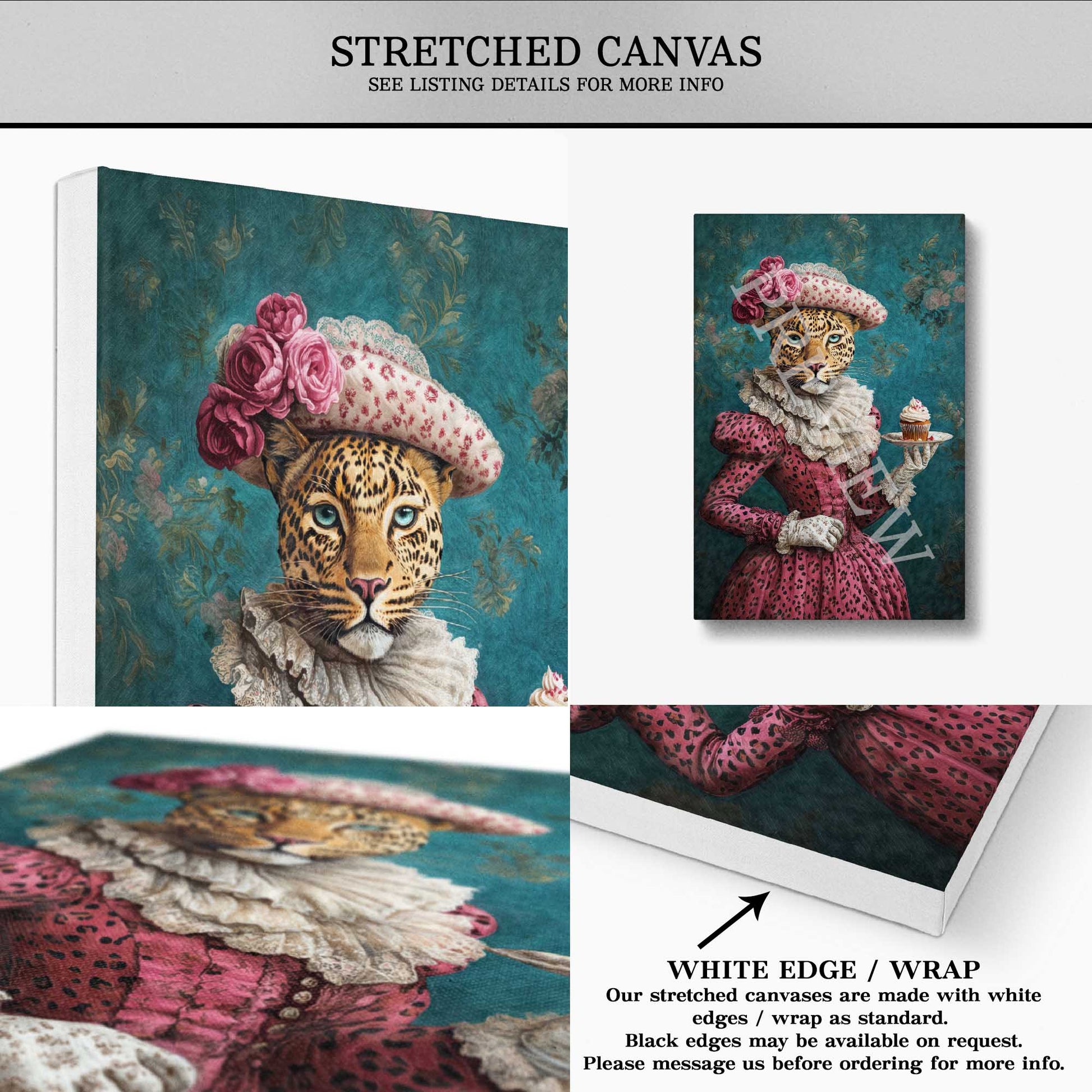 Leopard_with_Cupcake_Stretched_Canvas_-_Vintage_Panda_Designs