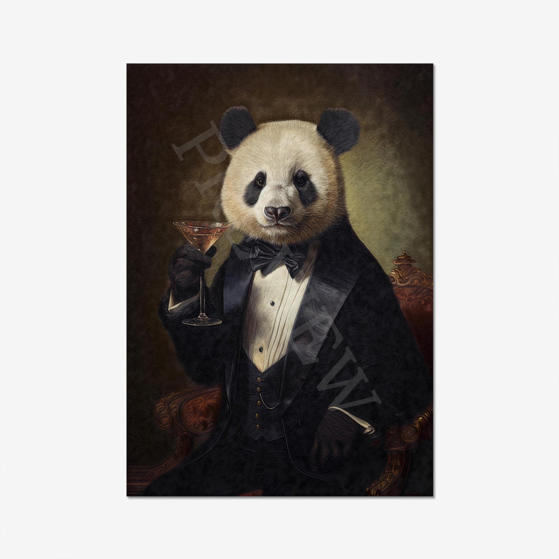 Panda_with_Cocktail_Print_-_Vintage_Panda_Designs