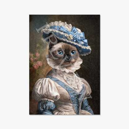 Ragdoll_Cat_Lady_Portrait_Print_-_Vintage_Panda_Designs