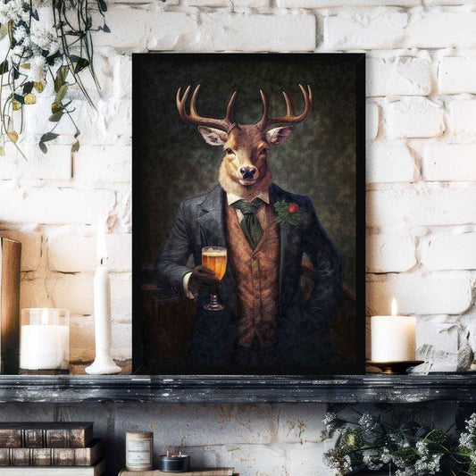 Stag_Gentleman_with_Beer_Featured_-_Vintage_Panda_Designs