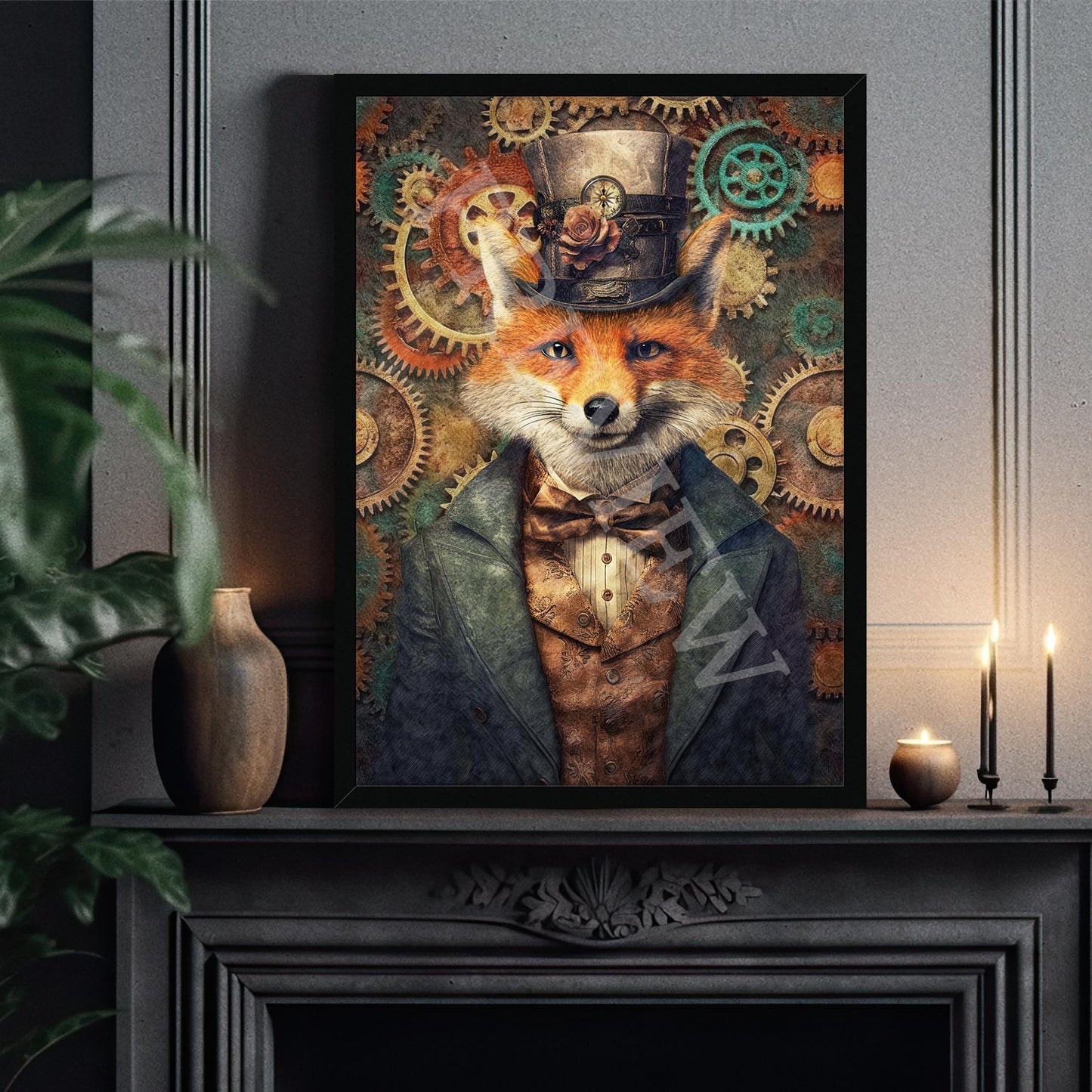 Steampunk_Fox_Frame_Example_3_-_Vintage_Panda_Designs