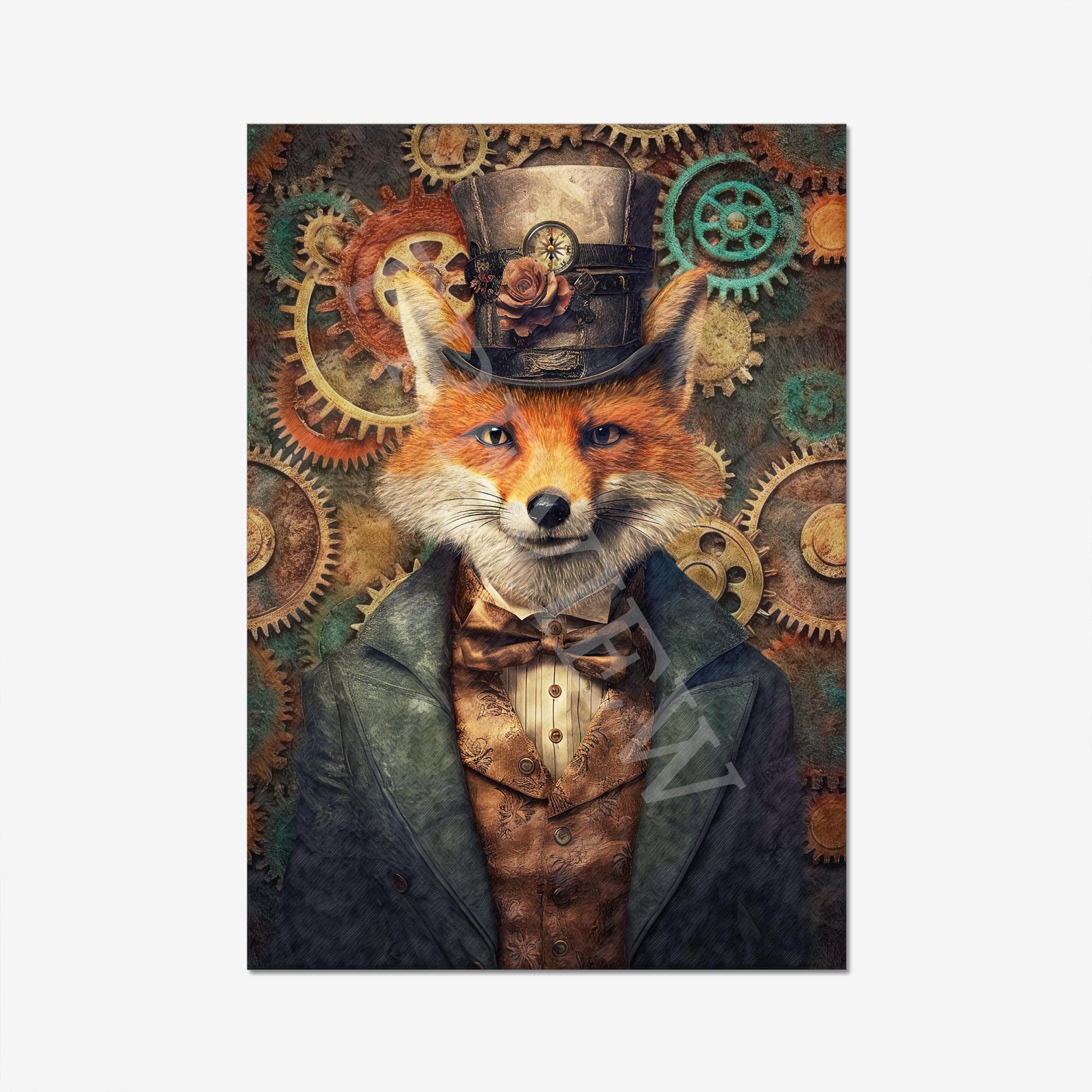 Steampunk_Fox_Print_Example_-_Vintage_Panda_Designs