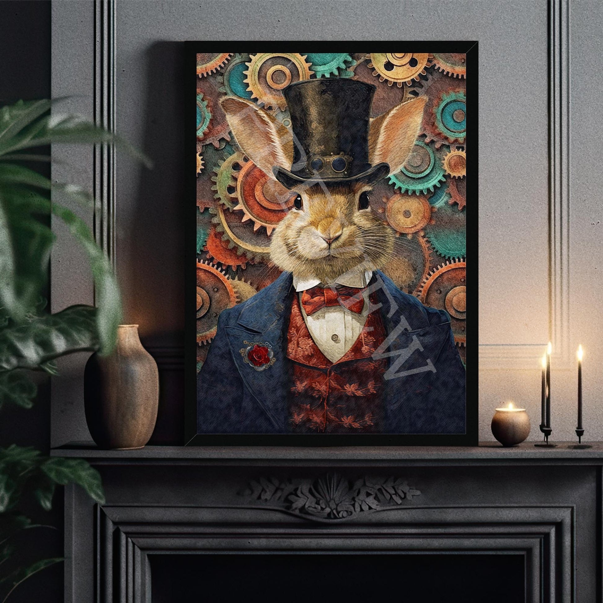 Steampunk_Rabbit_Frame_Example_3_-_Vintage_Panda_Designs
