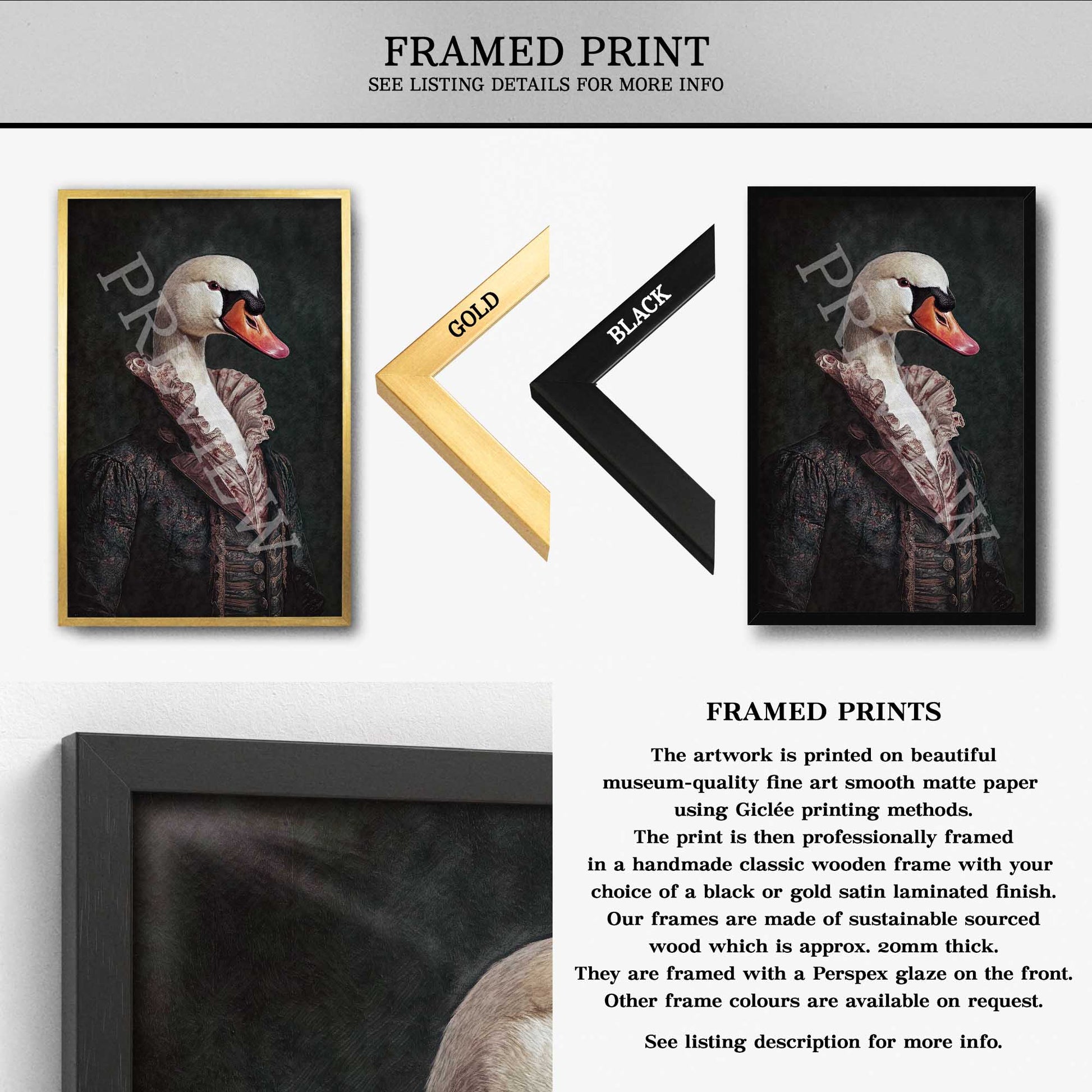 Swan_Gentleman_Framed_Print_-_Vintage_Panda_Designs