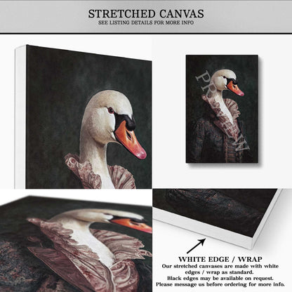 Swan_Gentleman_Stretched_Canvas_-_Vintage_Panda_Designs