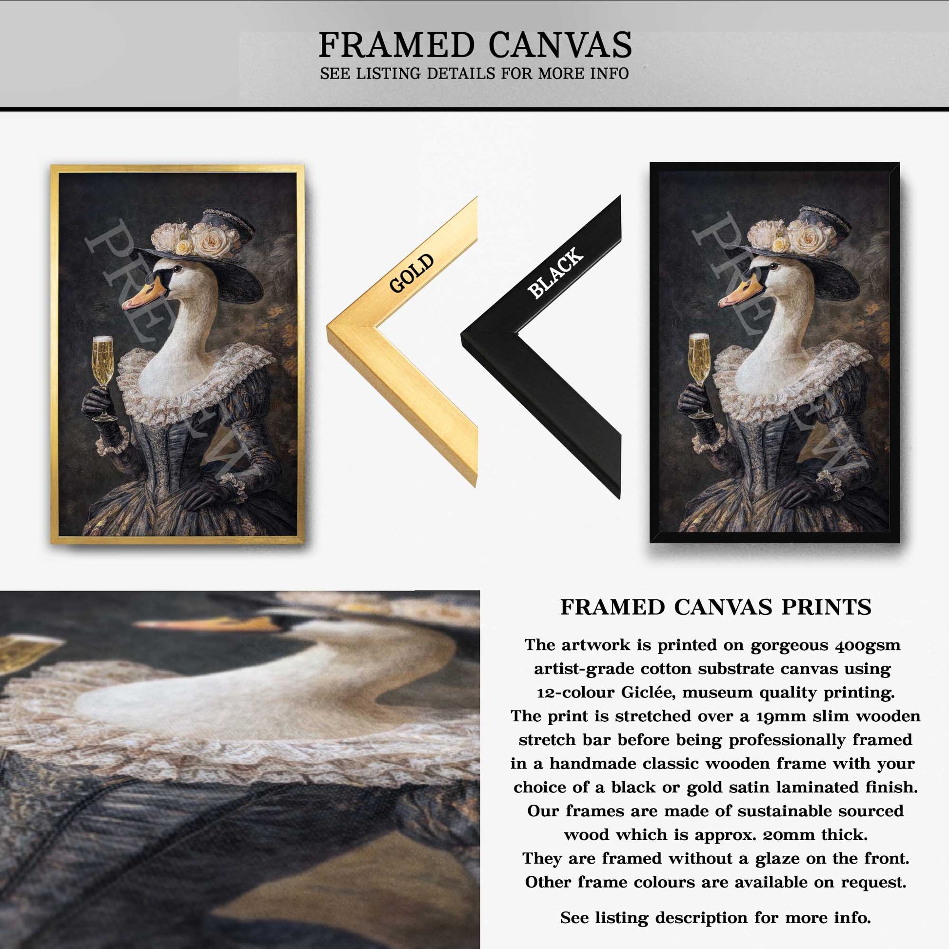 Swan_Lady_Drinking_Champagne_Canvas_Print_by_Vintage_Panda_Designs