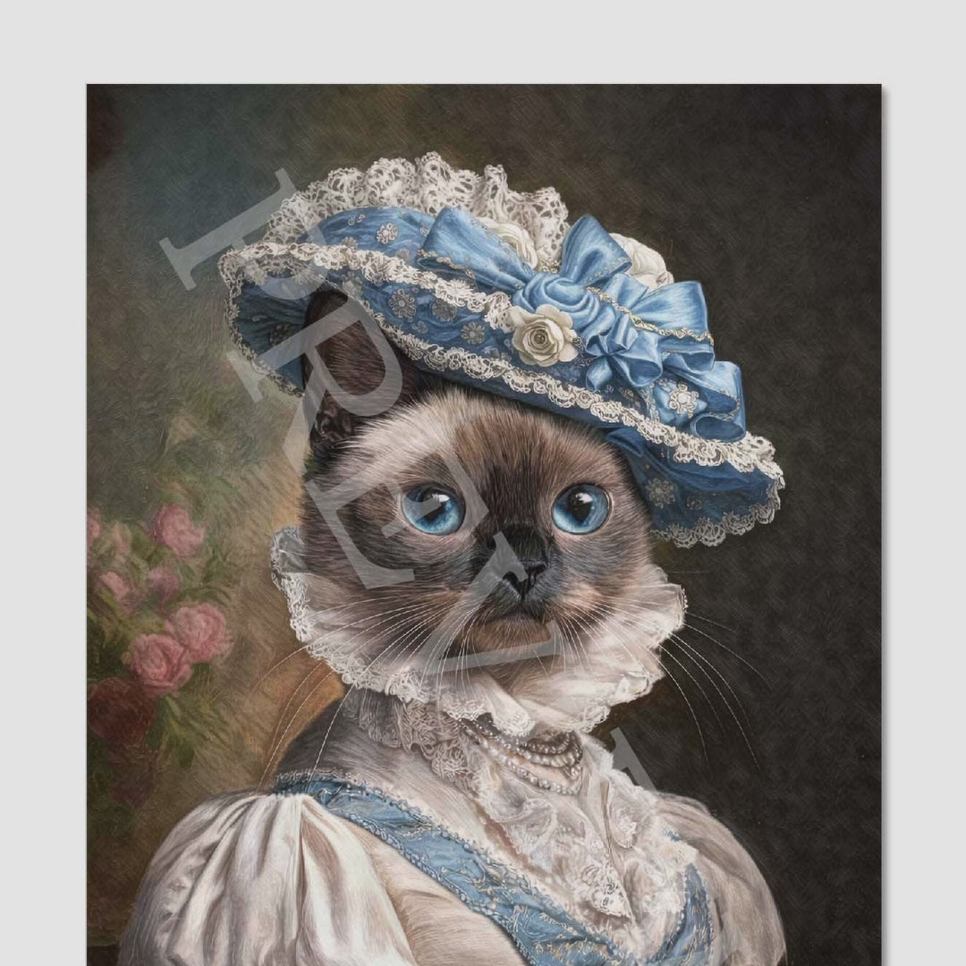 Ragdoll Cat Gentleman Wall Art Print – Vintage Panda