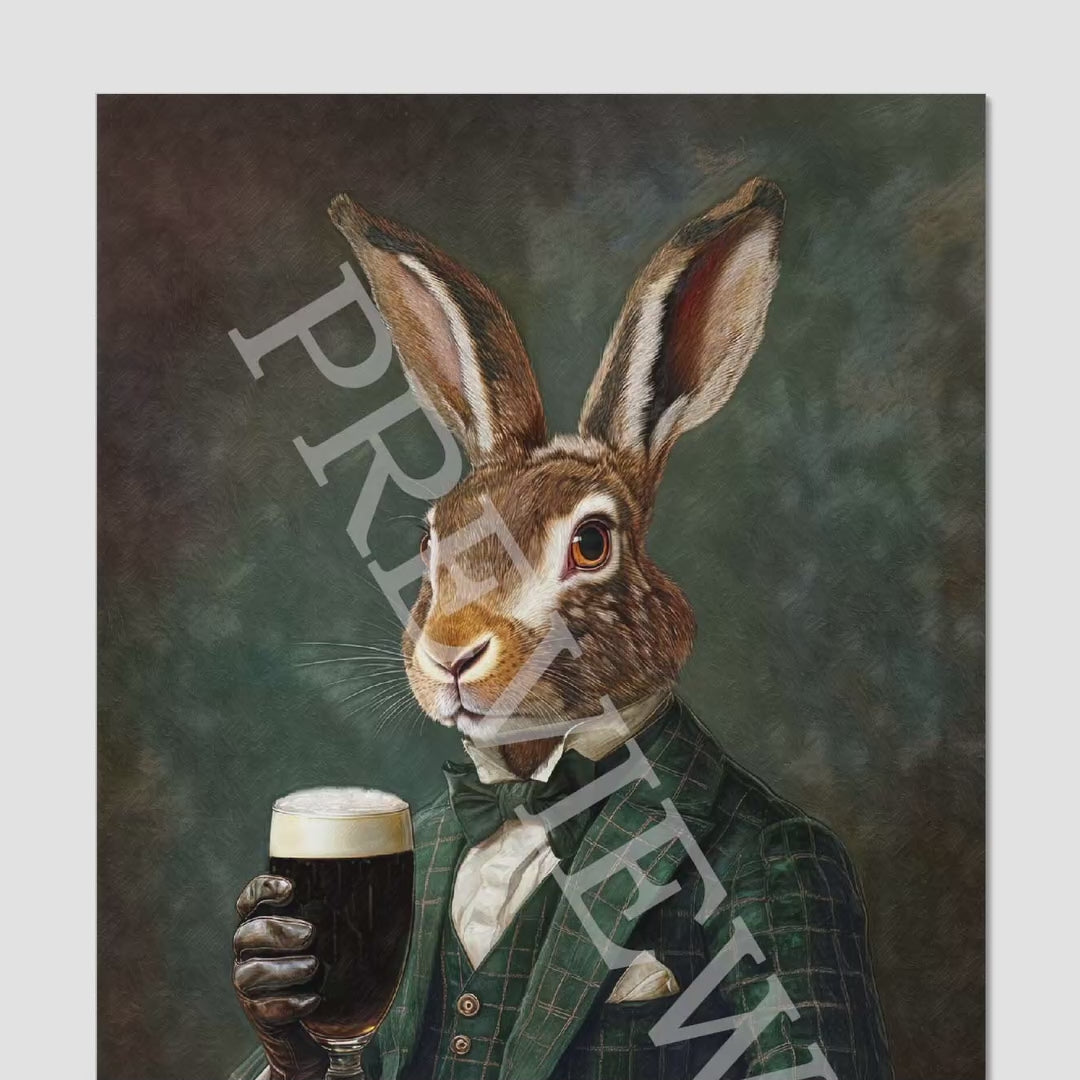 Hare with Stout - Vintage Panda Designs